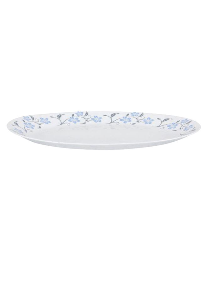 DELCASA Ergonomic Design Oval Platter White/Blue/Grey 32meter  - Image 3