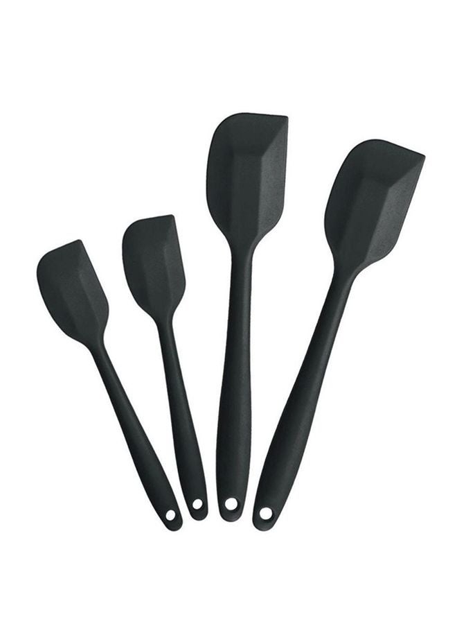 Sharpdo 4-Piece Heat Resistant Spatula Set Black - Image 1