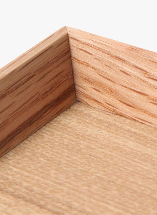 MUJI Rectangle Tray Beige 19x2x27cm - Image 3