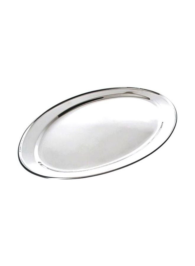 RAJ Oval Tray Silver 55cm 