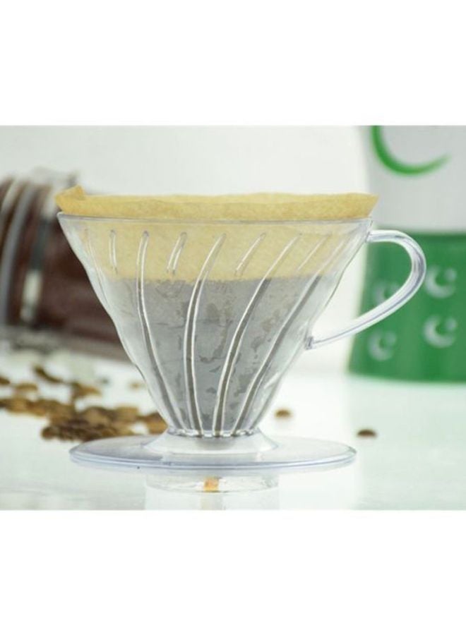 بيوينتي حامل فلتر تقطير القهوة مصنوع من الزجاج من 4 قطع شفاف 11.3x10.1سم  - Image 4