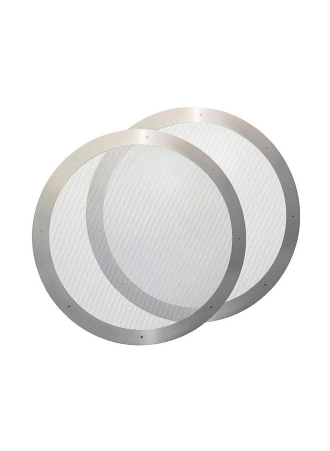 Beauenty 2-Piece Reusable Stainless Steel Filter Silver 6.15x1cm - Image 1