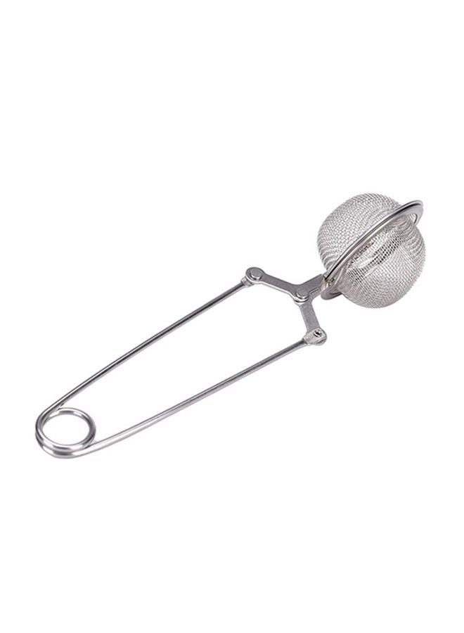 Sharpdo Stainless Steel Handle Tea Mesh Ball Filter Silvery 15.5x3.5cm - Image 1