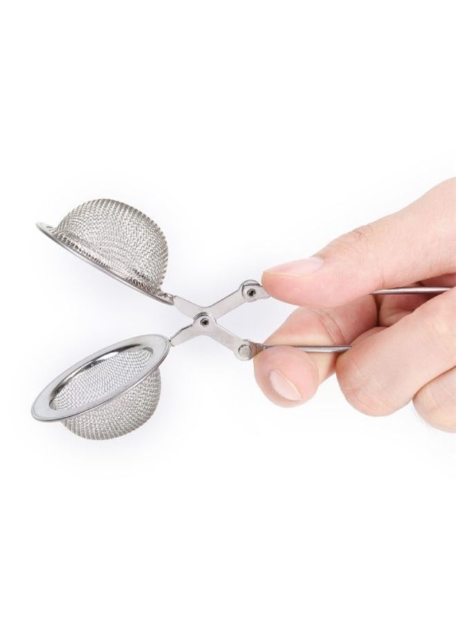 Sharpdo Stainless Steel Handle Tea Mesh Ball Filter Silvery 15.5x3.5cm - Image 4