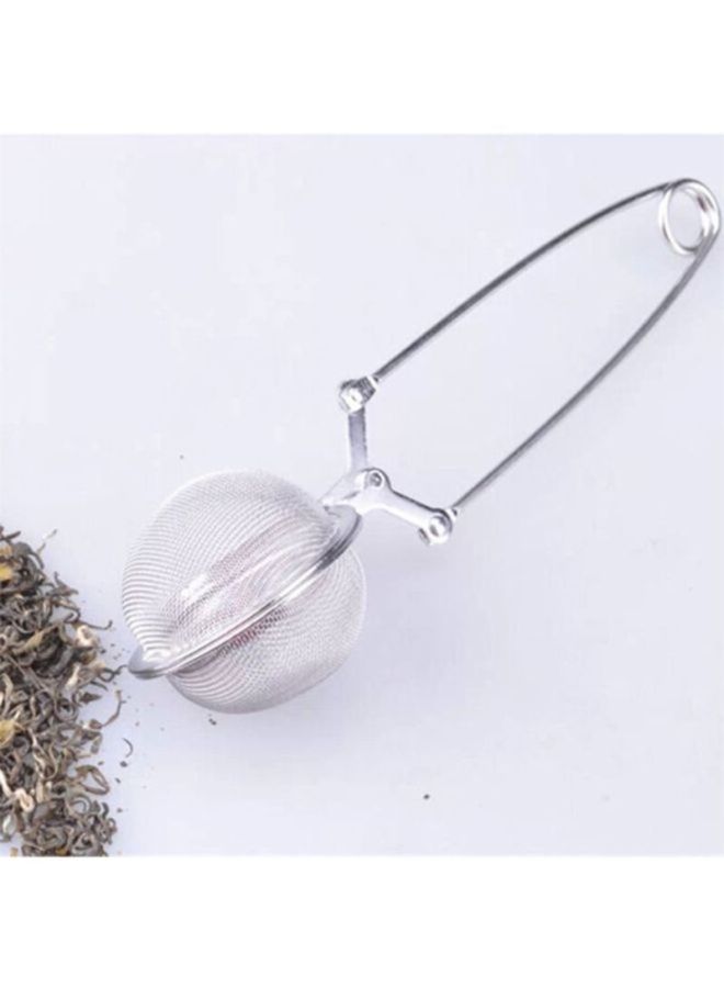 Sharpdo Stainless Steel Handle Tea Mesh Ball Filter Silvery 15.5x3.5cm - Image 5
