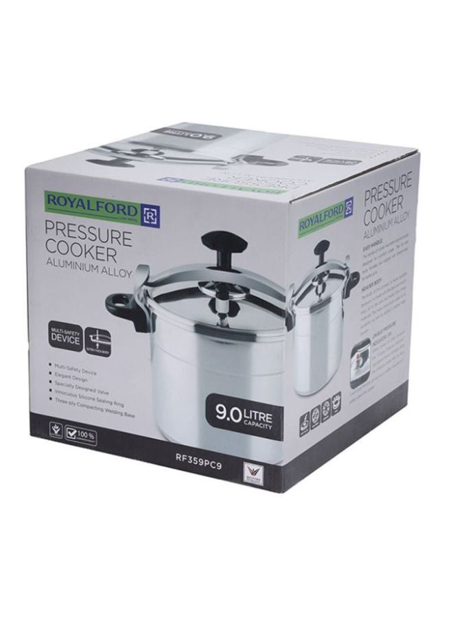 Aluminum Multi-Safety Device With Cool Touch Handles Pressure Cooker Silver 9Liters - v1615832230/N13555018A_7