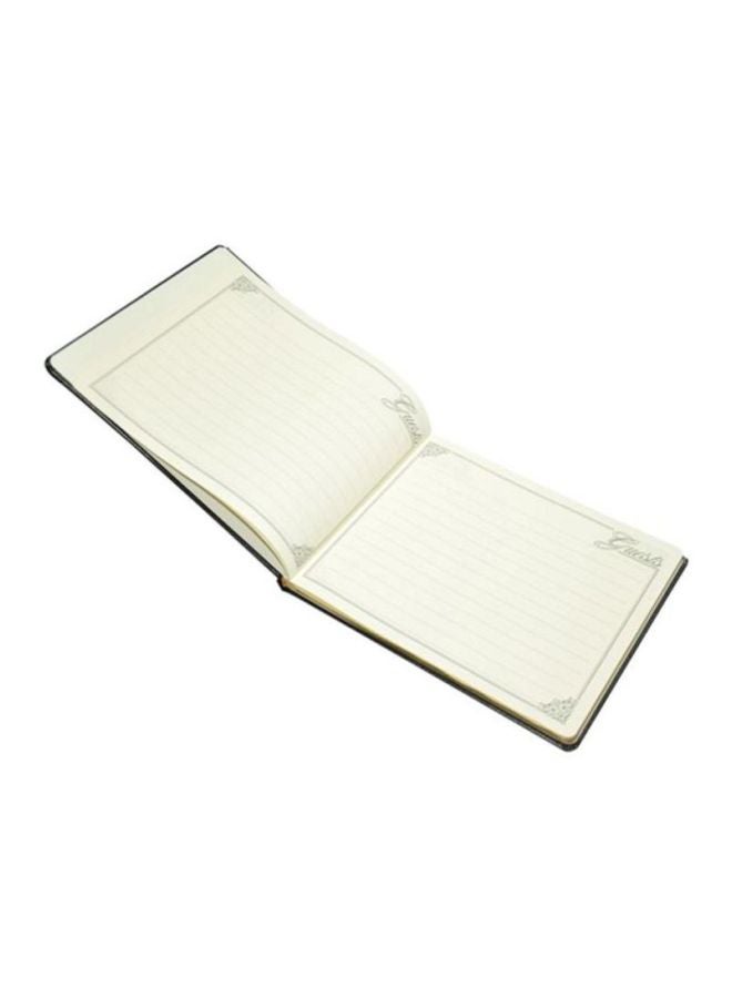 إف اي أس  دفتر زيارة مثبت بغلاف من الجلد أسود - Image 2