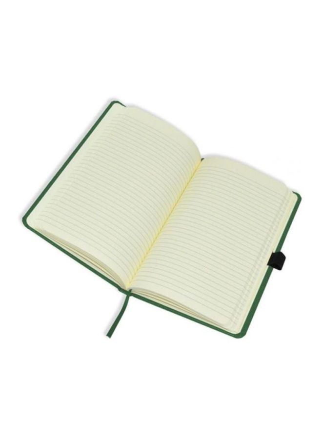 إف اي أس  دفتر ملاحظات إيطالي بخط واحد مصنوع من البولي يوريثان ومزود بشريط مطاطي أخضر - Image 2
