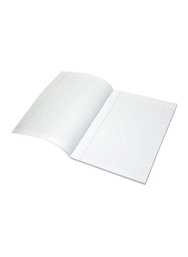 FIS - 10-Piece A4 Single Line Ruled Notebook Set, 160 Pages Each White/Green/Blue - Image 1