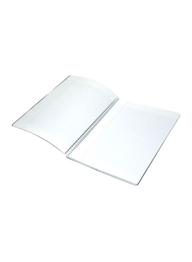 FIS Propylene Spiral Bound French Ruling Soft Cover A4 Notebook, 100 Pages Black/Blue - Image 2
