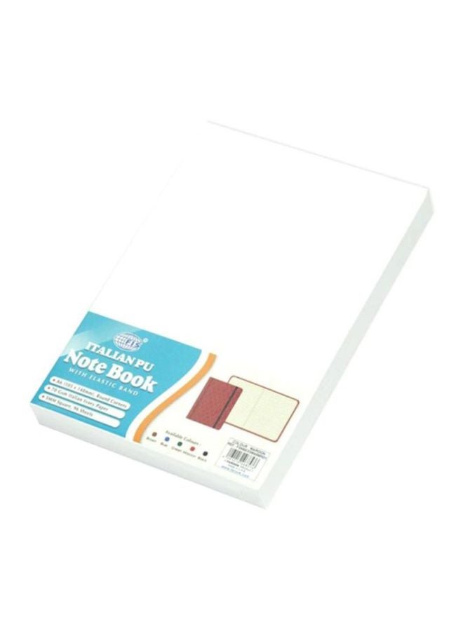 FIS Elastic Band A6 Size Notebook Maroon - Image 2