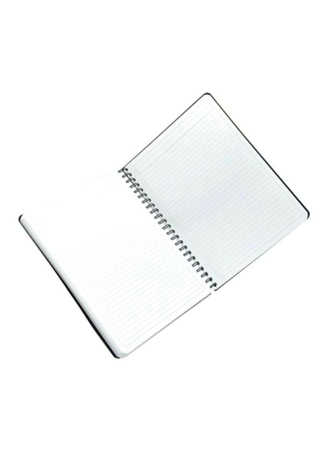 FIS Propylene Spiral Bound French Ruling Soft Cover A4 Notebook, 100 Pages Black/Blue - Image 3