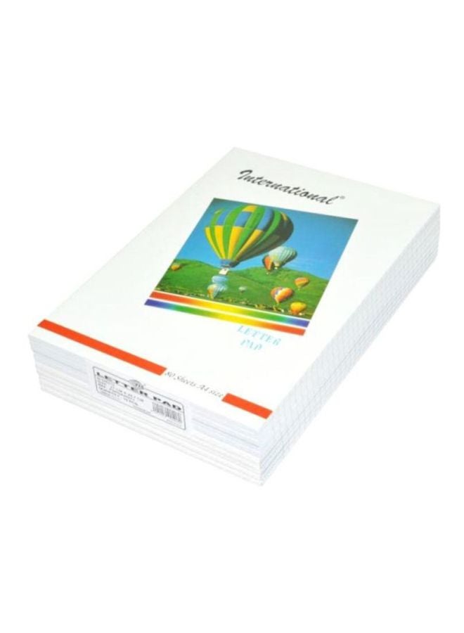 FIS 10-Piece A4 International Notebook Set, 80 Pages Multicolour - Image 1