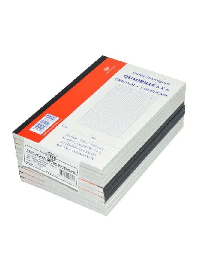 إف اي أس  دفتر أصل وصورة فرنسي مقاس A5 أحمر/أبيض - Image 3