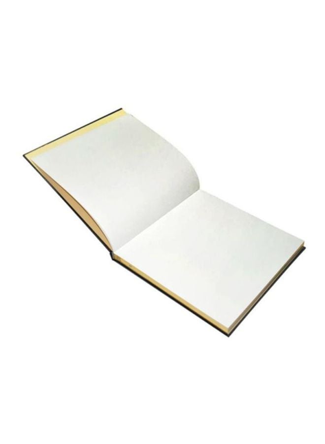 إف اي أس  دفتر ملاحظات بغلاف من الفينيل مع ورق بتصميم مضلع أسود/ذهبي - Image 2