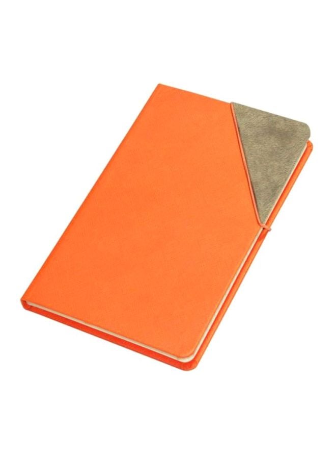 FIS PU Cover Ivory Paper Notebook Orange/Brown - Image 1