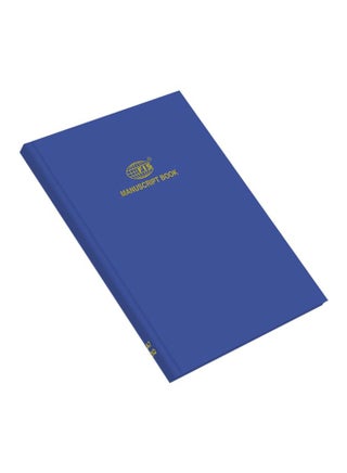 A7 Manuscript Books 8mm Single Ruled, 144 Sheets Blue - v1615833552/N18612652A_1