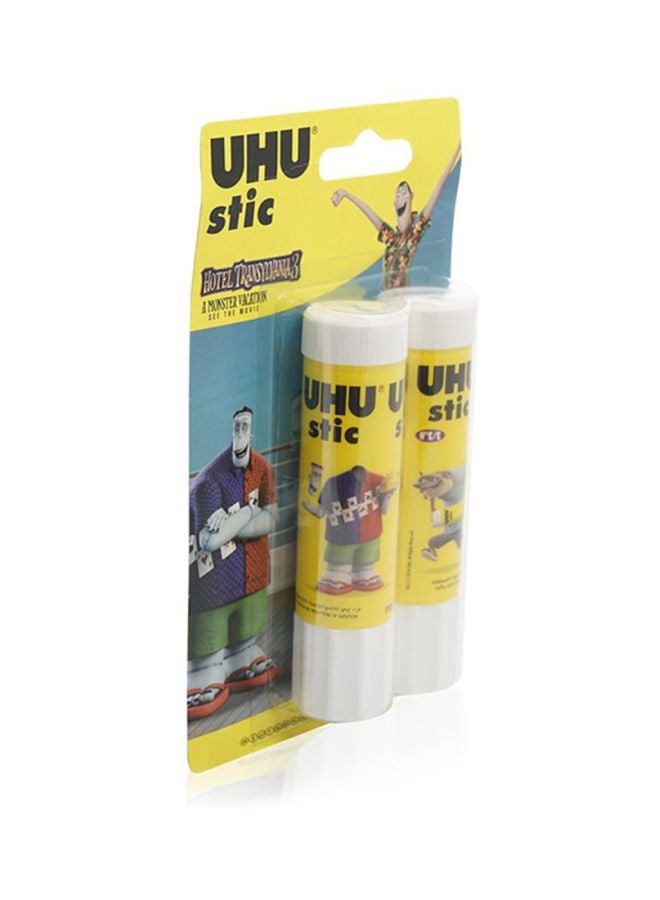 يو إتش يو أقلام صمغ - قطعتان أصفر - Image 2