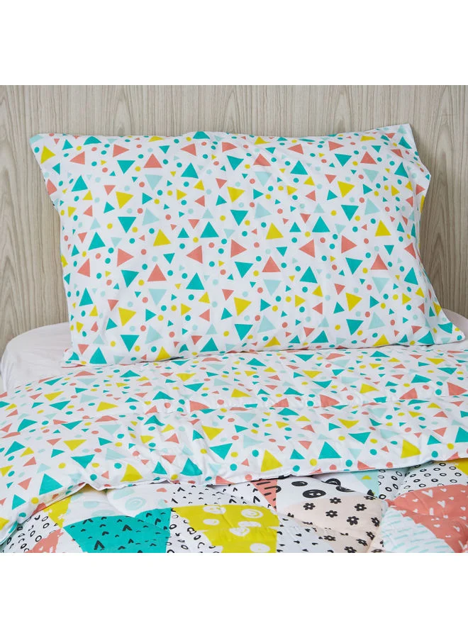 Home Box 2-Piece Single Comforter Set Cotton Multicolour 220 x 135cm