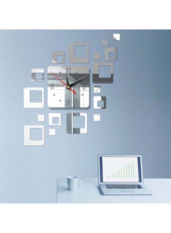 Sharpdo 18-Piece Decorative Clock Style Wall Sticker Set Multicolour 65 x 45cm - Image 2