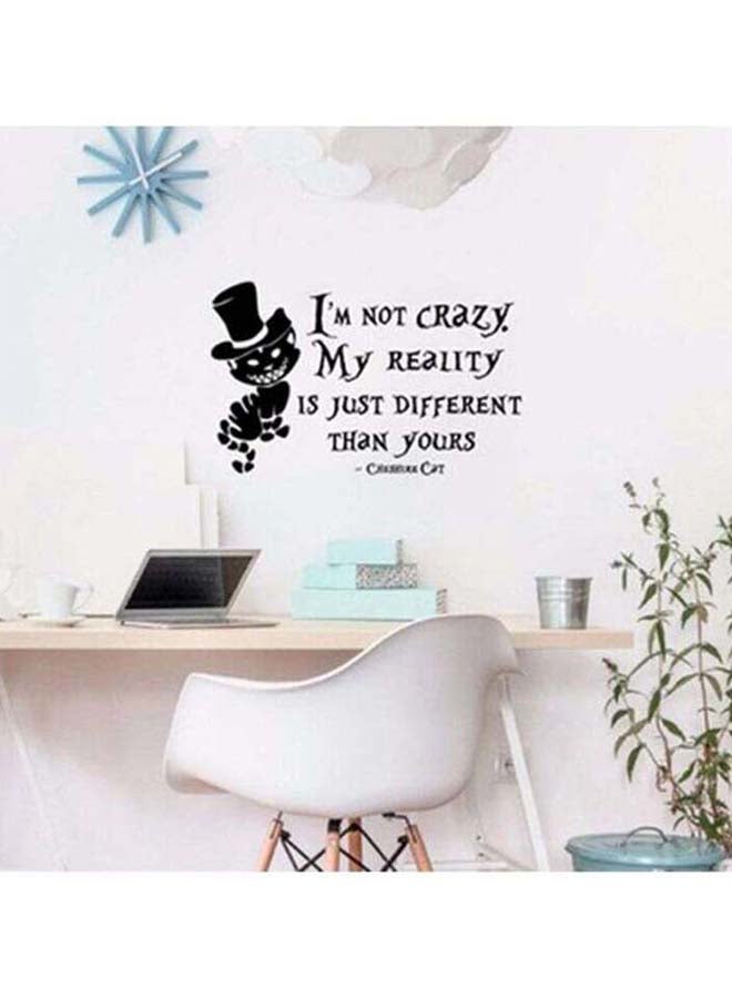 Sharpdo Decorative Cheshire Cat Wall Sticker Black 57 x 90cm - Image 2