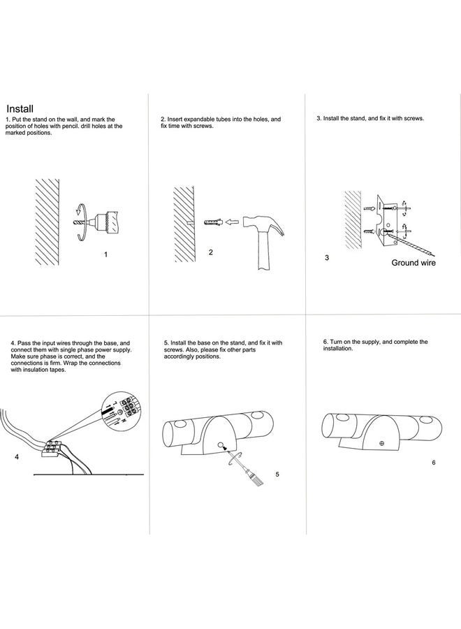 270-Degree Rotatable Wall Mounted Light Warm White - Image 3