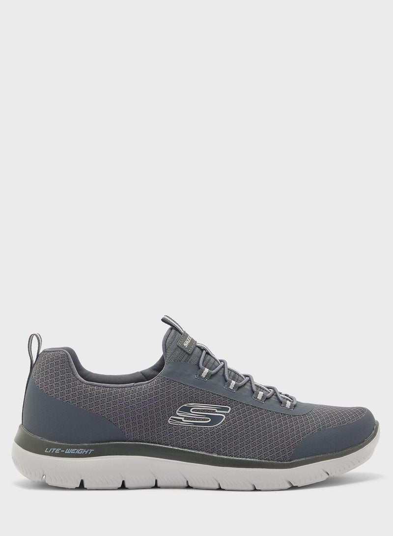 SKECHERS - Summits Repinski Running Shoe Grey - Image 1