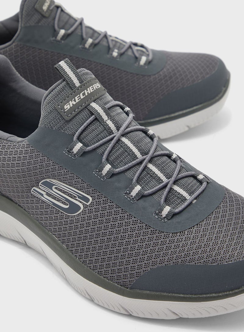 SKECHERS - Summits Repinski Running Shoe Grey - Image 1