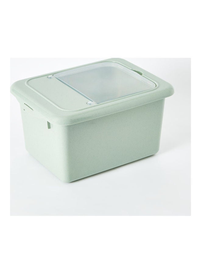Home Box Spectra Rice Box With Cap Light Green 10Liters - Image 1