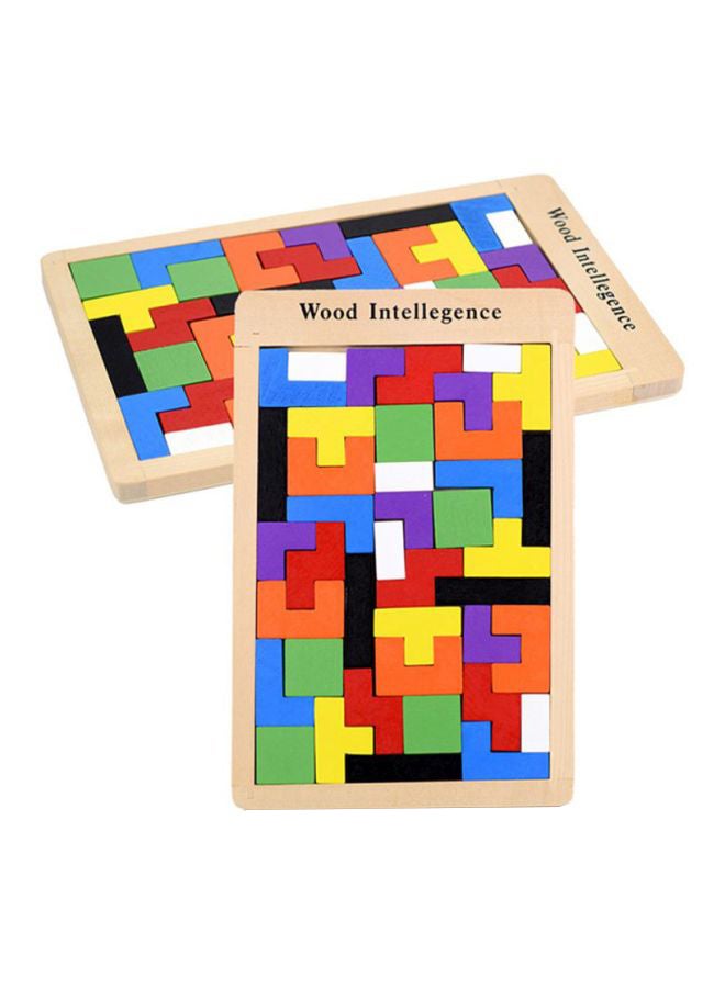 Sharpdo Wooden Tangram Jigsaw Building Blocks 10x10x10cm - Image 1