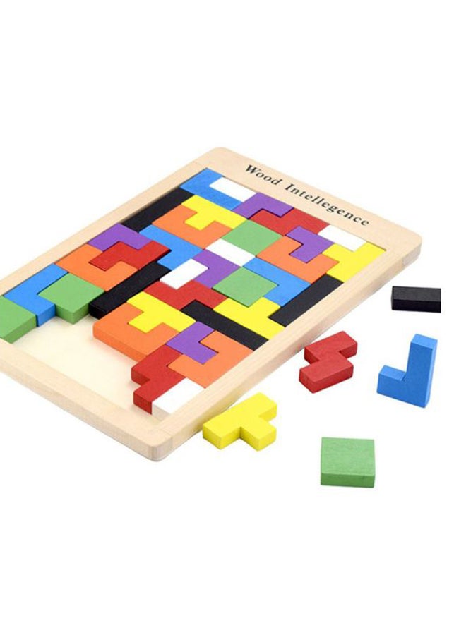 Sharpdo Wooden Tangram Jigsaw Building Blocks 10x10x10cm - Image 2