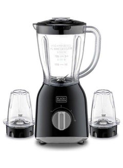 BLACK+DECKER Blender With Grinder Mill And Chopper Mill 1.5 L 400 W BX365E-B5 Black  - Image 2
