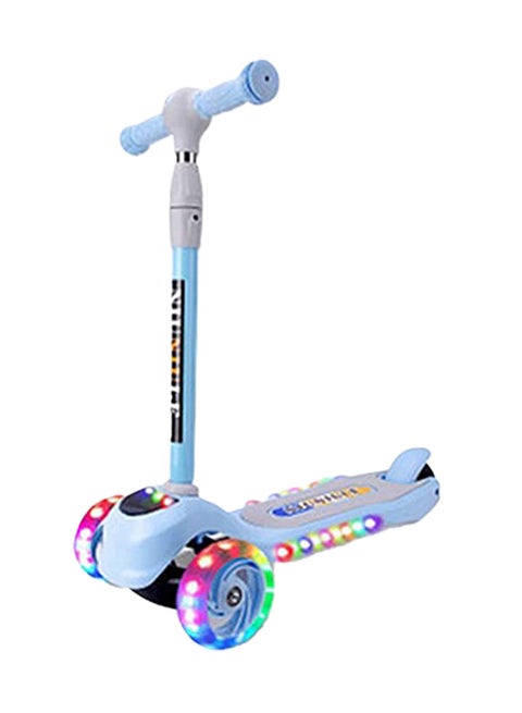 3-Wheeled Adjustable Kick Scooter - Assorted Multicolour