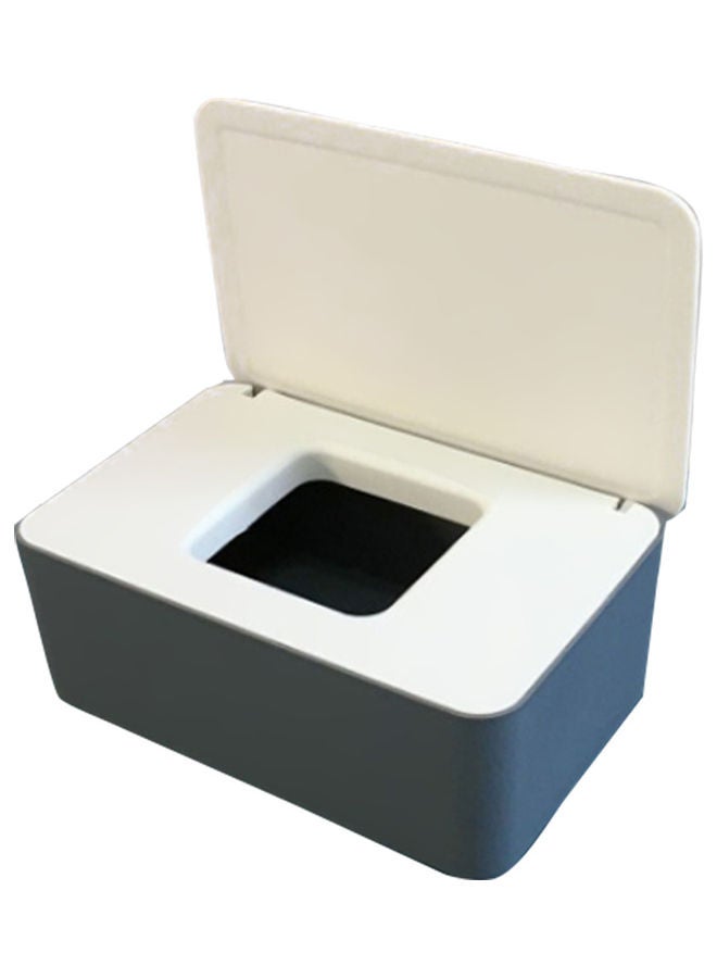 Wet Tissue Case With Lid Blue/White