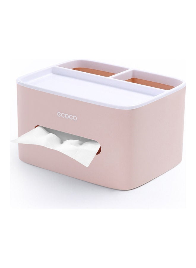 ecoco - Multifunctional Facial Tissue Box Pink - Image 1