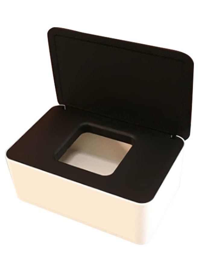 Wet Tissue Case With Lid Beige/Black