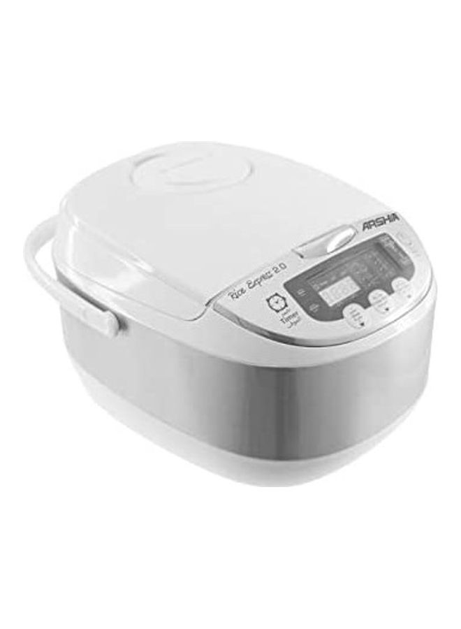 6 Programmable Functions Digital Rice Cooker 6.0 L 770.0 W RC145 White/Silver