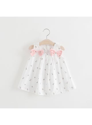 Flower Printed Sleeveless Dress White/Pink - v1615882731/N45062484V_1