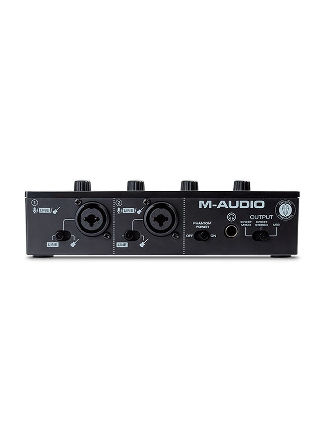 M-Audio M-Track Duo USB Audio Interface With Dual XLR, Line And DI Inputs MTRACK DUO black  - Image 3