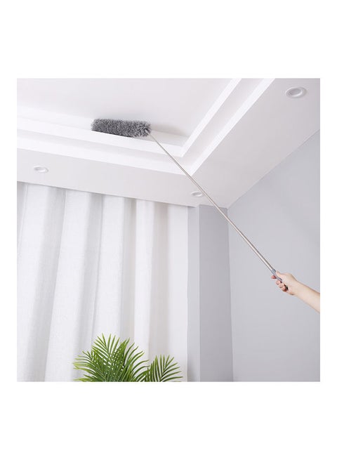 Microfiber Duster Long Telescopic Rod Grey/Silver