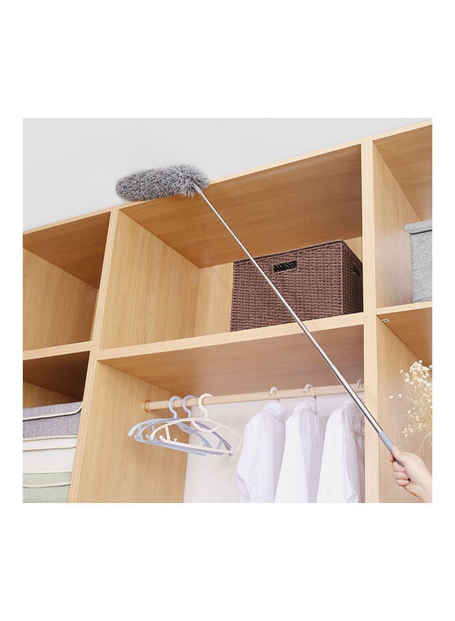 Microfiber Duster Long Telescopic Rod Grey/Silver - Image 3