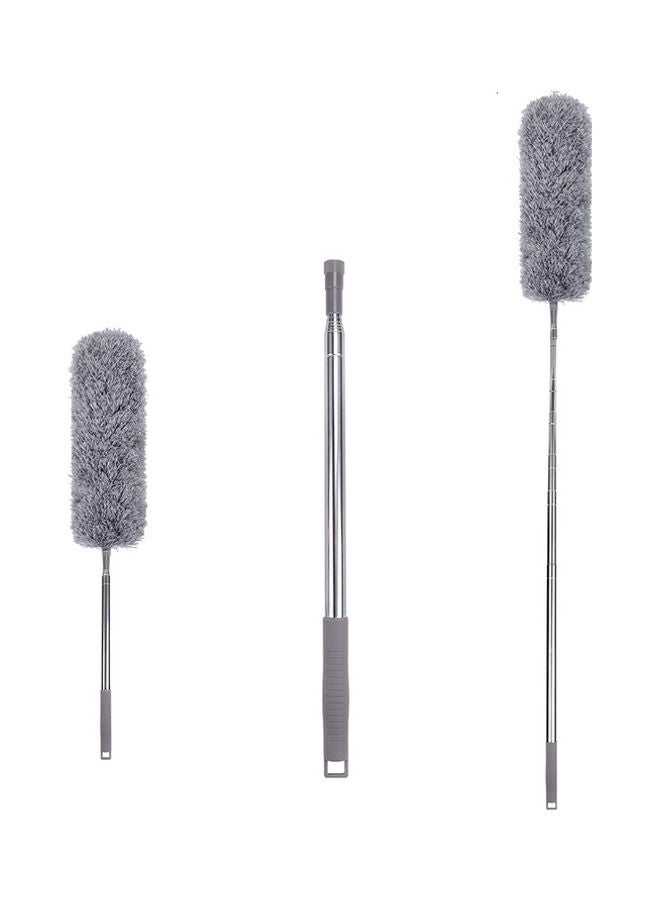 Microfiber Duster Long Telescopic Rod Grey/Silver - Image 5