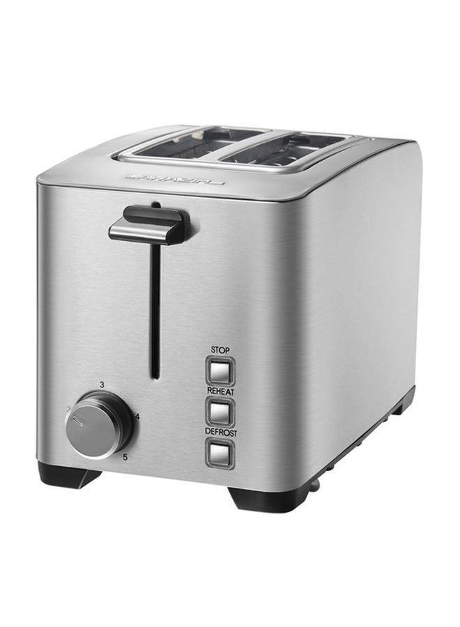 LAWAZIM 2-Slice Electric Stainless Steel Toaster  With Crump Tray 850 W 05-2500-02 Silver  - Image 1