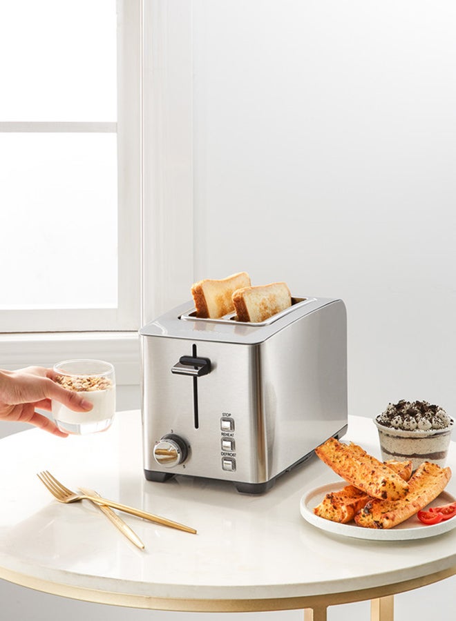 LAWAZIM 2-Slice Electric Stainless Steel Toaster  With Crump Tray 850 W 05-2500-02 Silver  - Image 3