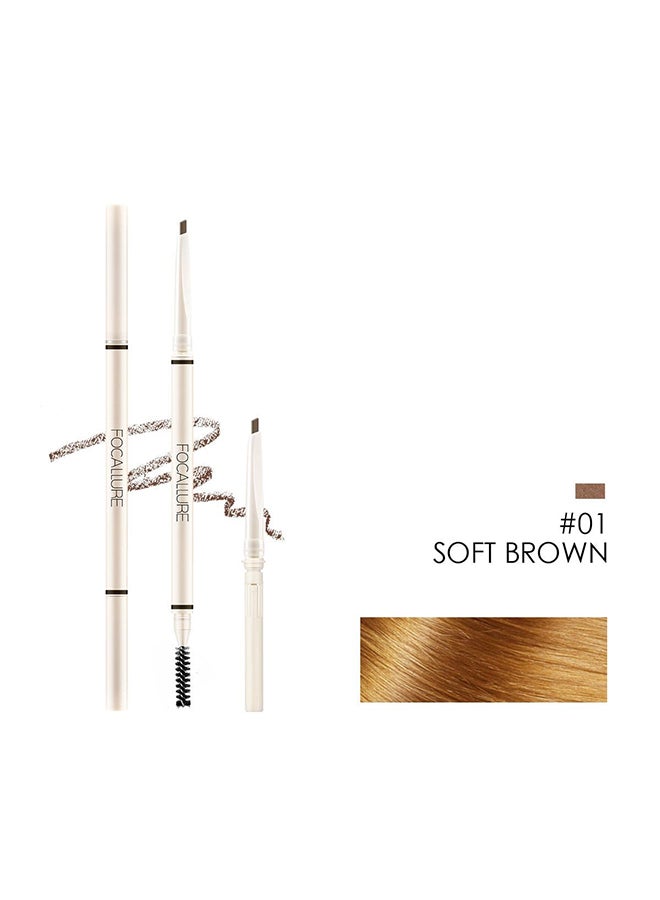 FOCALLURE - FA-118-1 -Artist sketch eyebrow pencil-#1    (Triangle Tip) Brown - Image 1