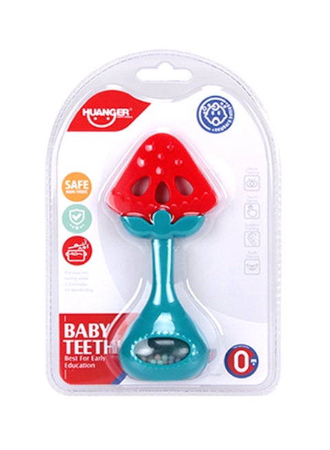 Teether Rattle Toy Green/Red