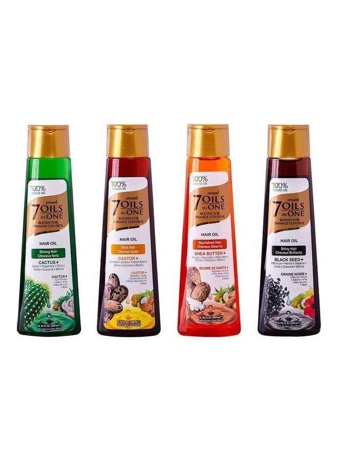 emami 7 Oils In 1 Black Seed Hair Oil Black/Gold 200ml  - Image 2