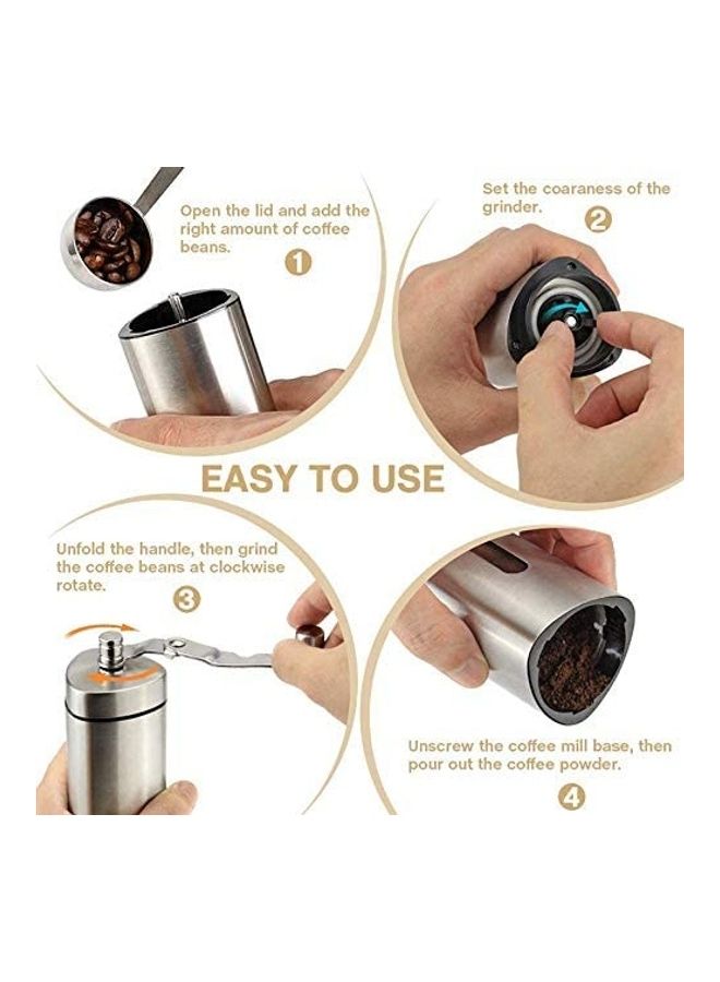 Manual Coffee Grinder Silver ‎21 x 12 x 6cm - Image 5