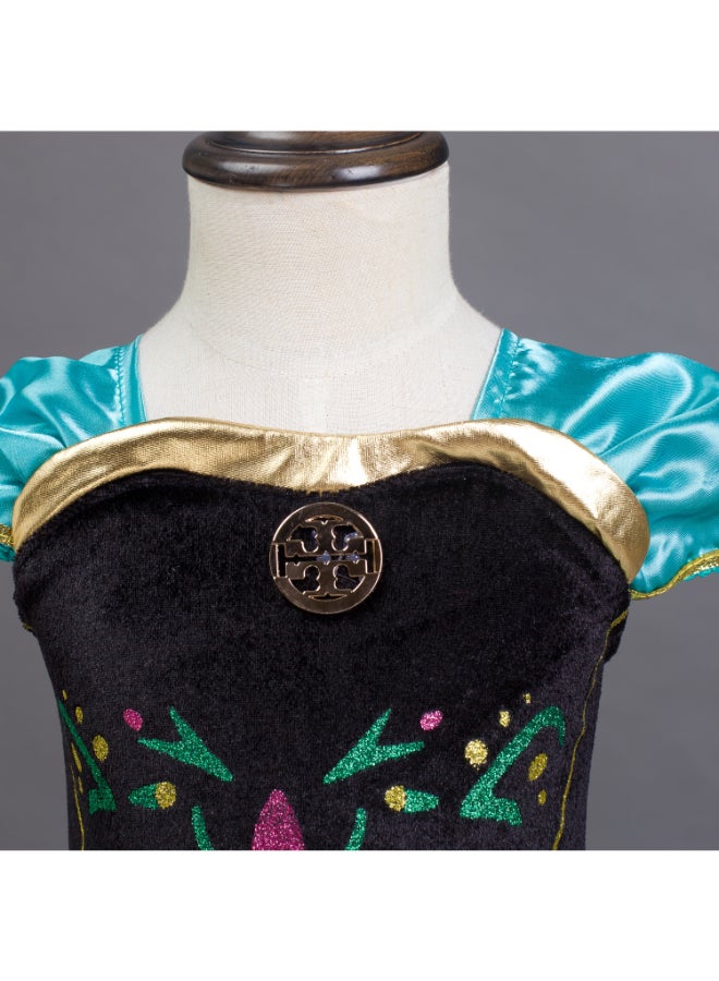 JOLLY Disney Frozen Ice Princess Dress Green/Black/Blue  - Image 4