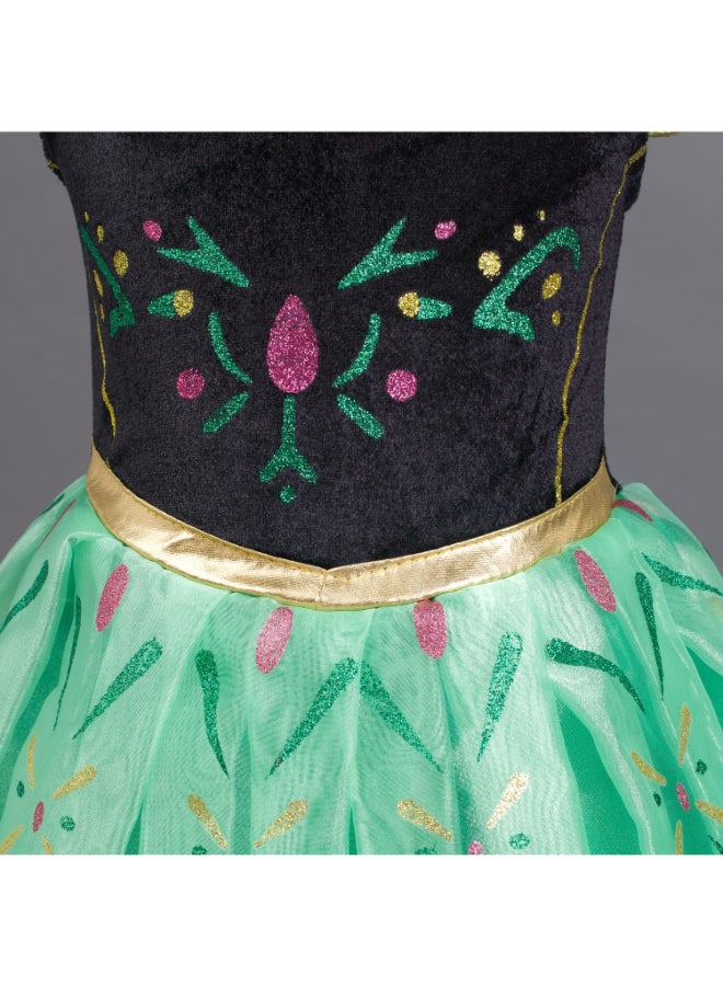 JOLLY Disney Frozen Ice Princess Dress Green/Black/Blue  - Image 5